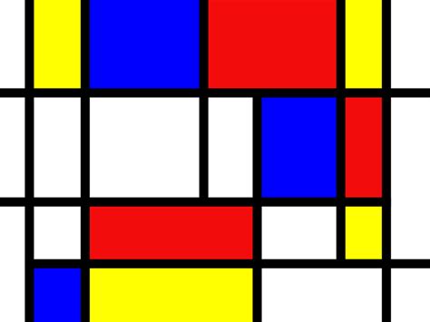 like the lines in a mondrian painting crossword